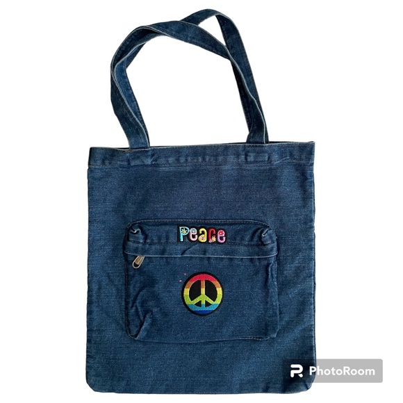 Handbags - Denim tote bag